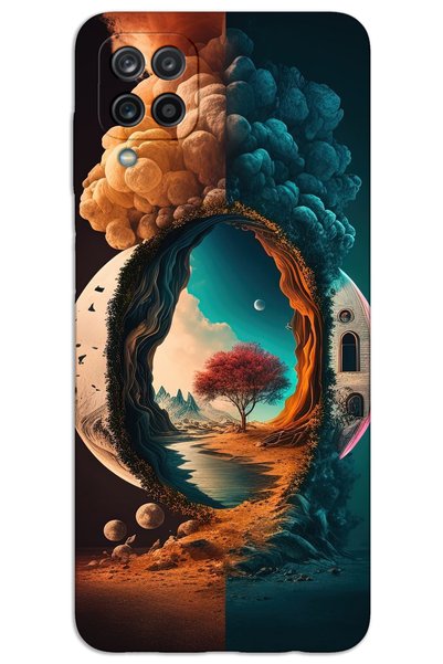 MRCİLETİSİM Samsung Galaxy A22 / M22 / M32 Case Hd Pattern Printed Back Cover...