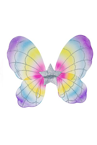 SOHO Butterfly Wings with Elastic Fastening for Celebration, Party, 50 cm, Multicolor