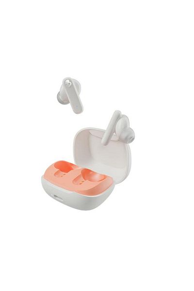 Skullcandy True Wireless Smokin' Buds, In-Ear, Bluetooth, Touch Control, Microphone (White/Orange)