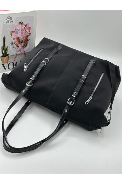 H&D COLLECTİON Stylishly Designed Large Volume Long Strap Women's Shoulder Bag 45/25 cm