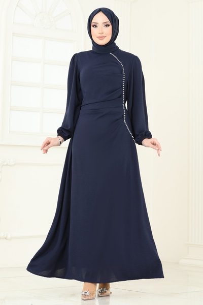 ModaMerve Rochie Aerobin cu detalii perle 311HBS856-MS Laci