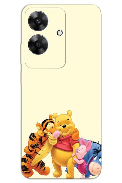 MRCİLETİSİM حافظة Realme Note 60 ذات غطاء خلفي مطبوع بنمط HD - ويني ذا بوه 3