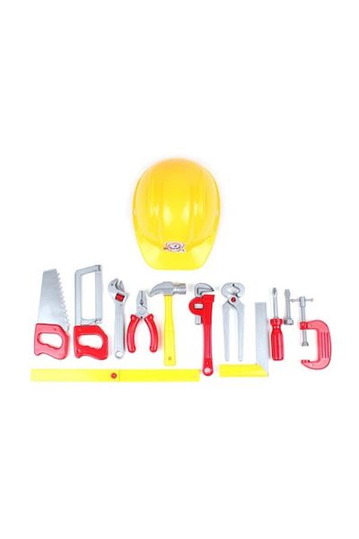 Technok Toolset and Helmet Toys W3277, For Kids Above 3 Years, Multicolored/Yellow