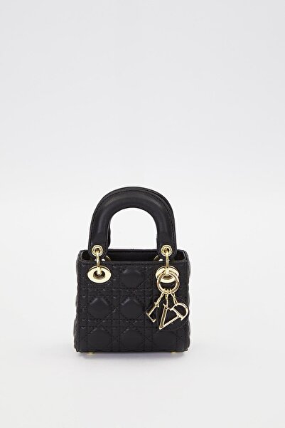 Levidor حقيبة يد صغيرة مبطنة باللون الأسود