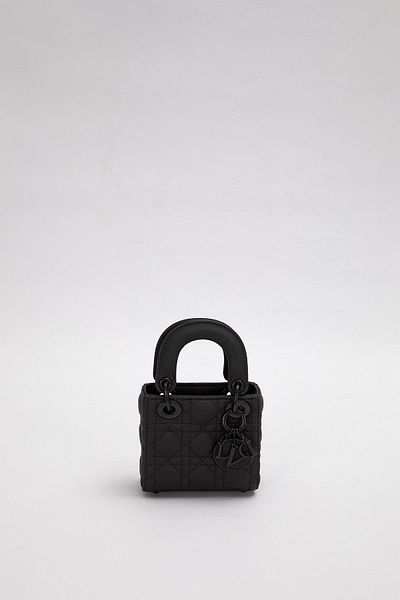 Levidor Black Mini Size Handbag with Accessory Detail