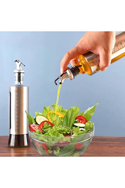 Generic Oil Dispenser Bottles Glass Oil Bottle and Vinegar Pouring Dispenser, Condiment Set, Seaso