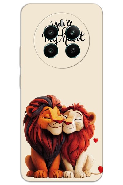 MRCİLETİSİM Realme 12 Pro Case Hd Pattern Printed Back Cover - Lion King
