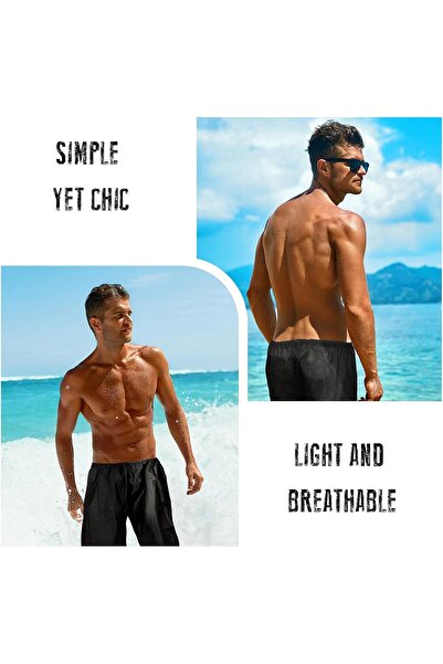 Sintege Men's Disposable Boxer Shorts Black Boxer Shorts Disposable Underwear for Travel