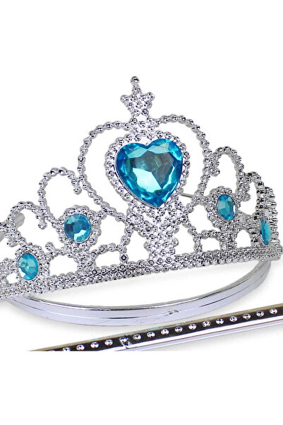OEM Frozen Blue Heart and Stone Elsa Crown