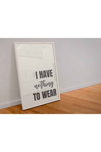 Funzee Fashion Themed Poster for Bedroom & Dressing Room - Humorous & Inspirational Wall Decor- Frameless