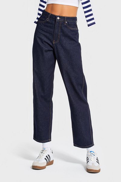 its basic Women's Indigo Color 7W5-50 Relax Fit 100% Cotton Underwear Size 69cm 100% Cotton Denim Jean