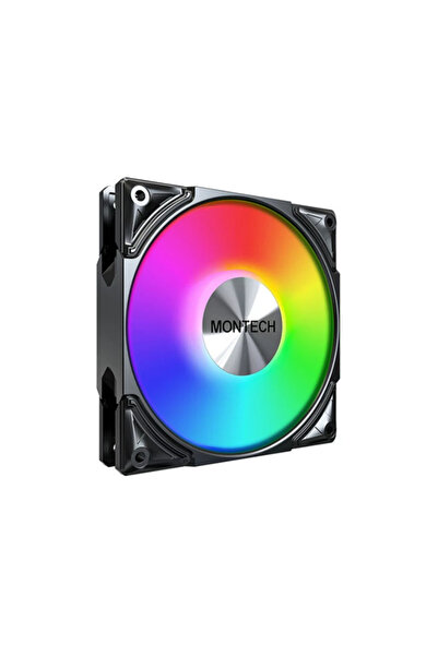 MONTECH Ventilator Metal Pro 12, 2200rpm, iluminare aRGB (Negru)