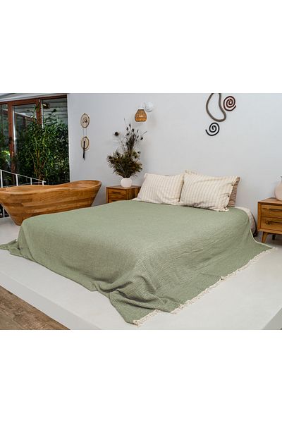 Rikka Home 100% Cotton Double Muslin Summer Blanket 210X225 Soft, Lightweight, Breathable, Double Sided