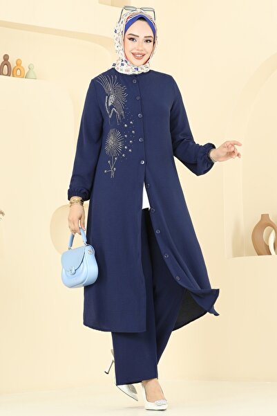 ModaMerve Taş İşlemeli Tesettür Takım 440DVL817-MS Laci