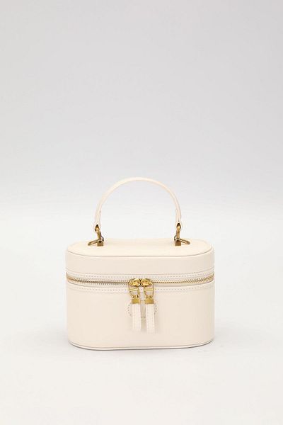 Levidor Cream Cylinder Model Handbag
