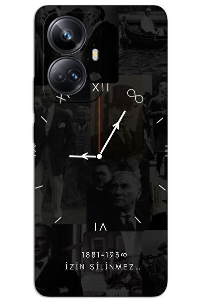MRCİLETİSİM Realme 10 Pro Plus 5G Kılıf HD Desen Baskılı Arka Kapak - Atatürk...