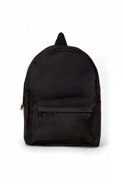 PowerSpeed Unisex Black Front Zipper Two Compartment Backpack