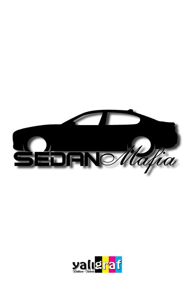 yalıgraf Sedan Mafia Auto Sticker 20X8 cm