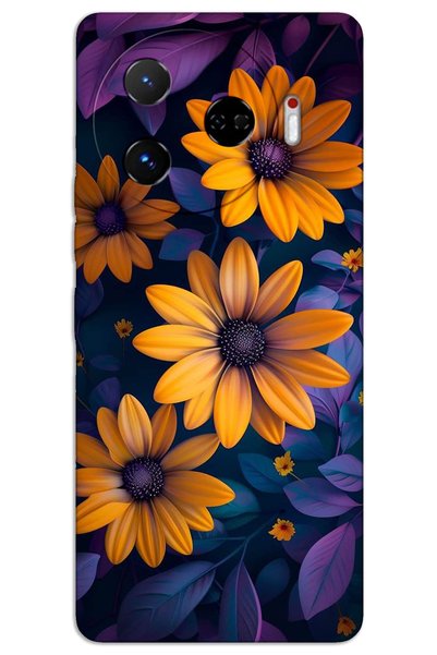 MRCİLETİSİM Tecno Camon 30 Pro 5g Case Hd Pattern Printed Back Cover - Yellow...