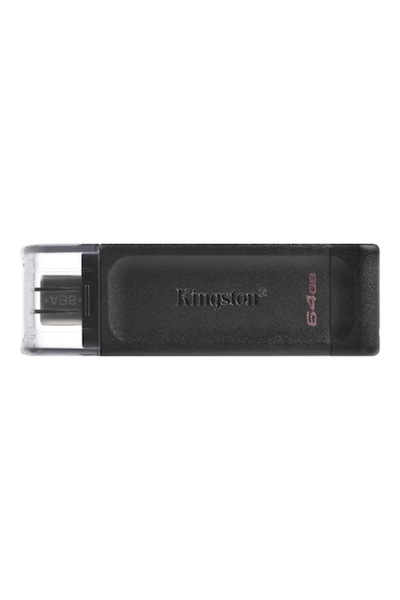 Kingston USB-C 3.2 Gen 1 Στικάκι Μνήμης, 64 GB, Μαύρο