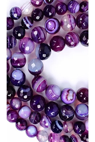 Zodyak Doğal Taş Лилав агат Серия от естествени камъни 8 мм Дизайн на бижута ...