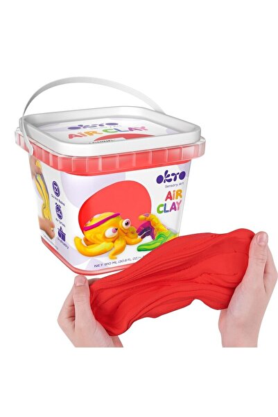Okto Clay Factory Light Modeling Clay, Okto, 200g - Red