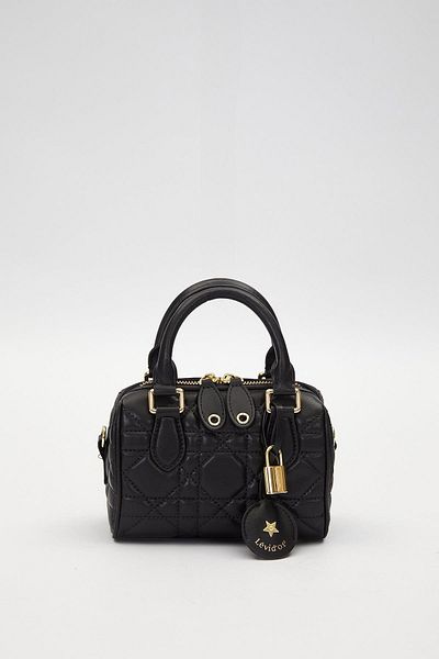 Levidor Black Lock Accessory Detailed Handbag