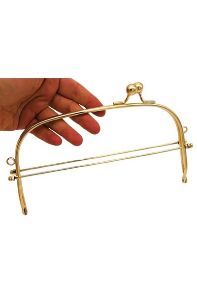 angel çanta aksesuar Angel Bag Accessory 22 cm Light Gold Color Oval D Model Bag Clip, Bag Scholarship