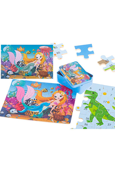 OEM Wooden puzzle for children, Mermaid, 100 pieces, Multicolor