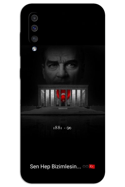 MRCİLETİSİM حافظة هاتف سامسونج جالاكسي A50 ذات غطاء خلفي مطبوع بنمط HD - أتات...