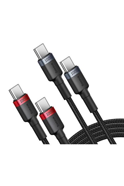 Baseus Cablu USB-C la USB-C Cafule, 100W, 2m, Set de 2 bucăți