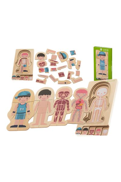 OEM Wooden puzzle for children, Little boy, Multicolor