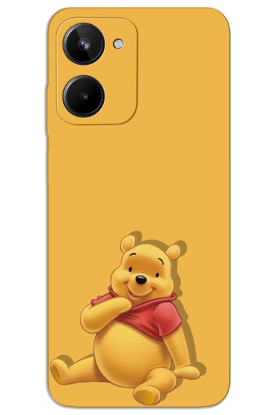 MRCİLETİSİM حافظة Realme 10 4G ذات غطاء خلفي مطبوع بنمط HD - ويني ذا بوه 2