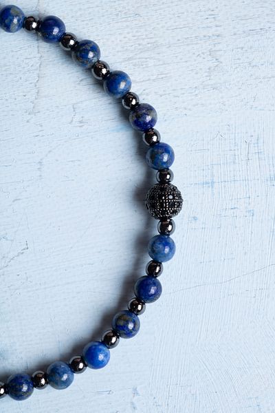 DENİZ Certified lapis natural stone bracelet