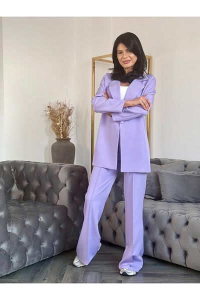 RAMONA BADESCU EXCLUSIVE Elegant Women's Suit with Wide Jacket and Flared Pants