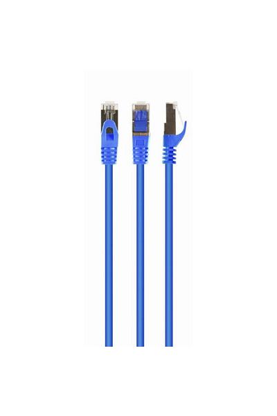 Gembird Network Cable PP6A-LSZHCU-B-2M, Patchcord RJ45 Cat. 6A, SFTP, LSZH, 2m (Blue)