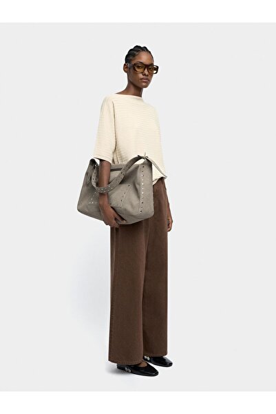 PARFOIS Fitilli Örme Kısa Kollu Kazak