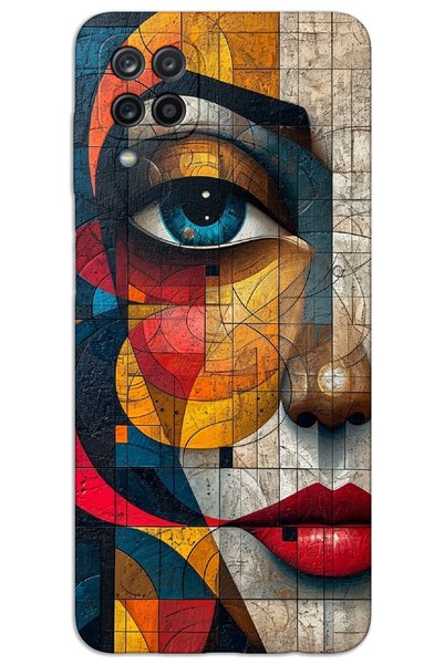 MRCİLETİSİM Samsung Galaxy A22 / M22 / M32 Case Hd Pattern Printed Back Cover...