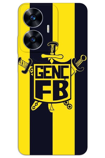 MRCİLETİSİM Realme C55 Case Hd Pattern Printed Back Cover - Youngfb