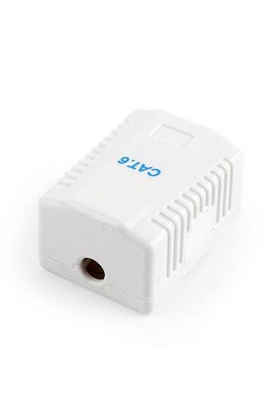 Gembird Adaptor box NCAC-1U6-01, CAT6, UTP (White)