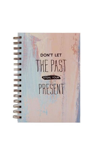 Roco Notebook "Don't Let The Past Steal Your Present" – A5, 100 Sheets