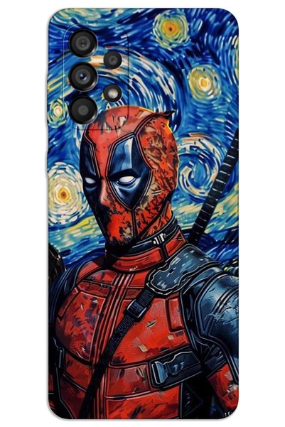 MRCİLETİSİM Samsung Galaxy A32 Case Hd Pattern Printed Back Cover - Deadpool