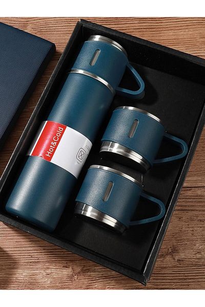 Shopi NEW Stainless Steel Vacuum Flask Gift Set: Insulated Water Bottle for Outdoor Travel and Sipping