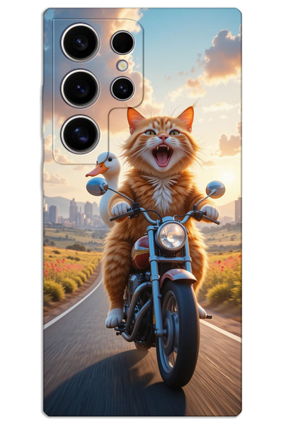 MRCİLETİSİM غطاء خلفي مطبوع بنمط عالي الدقة لهاتف Samsung Galaxy S24 Ultra - ...