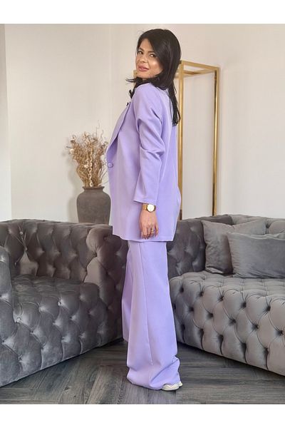 RAMONA BADESCU EXCLUSIVE Elegant Women's Suit with Wide Jacket and Flared Pants