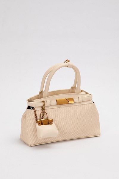 Levidor Mink Cream Mini Bag Handbag with Accessories