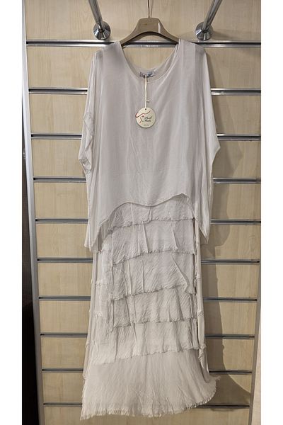 Park Moda Italian Layered Silk Dress