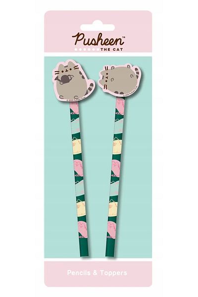 Pyramid Pusheen (Botanical) Pencils and Toppers 2 pack