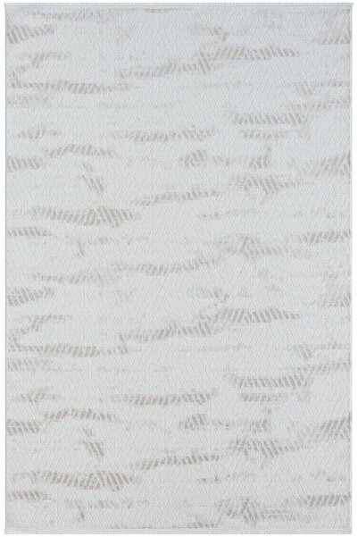 Karmen Halı Lotus Plus 08583a Beyaz Halı Bej Detaylı Ince Akrilik Tozuaz Salo...