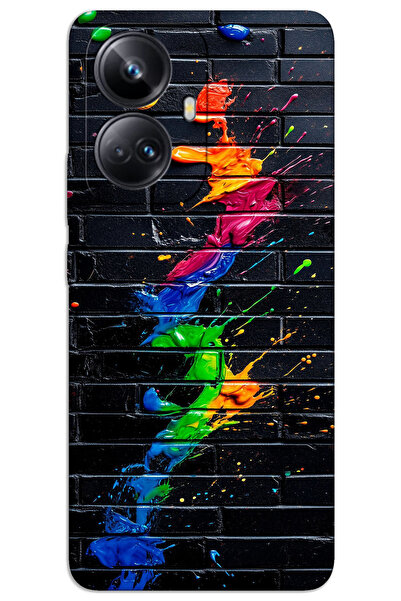MRCİLETİSİM Realme 10 Pro Plus 5G Kılıf HD Desen Baskılı Arka Kapak - Fırça D...